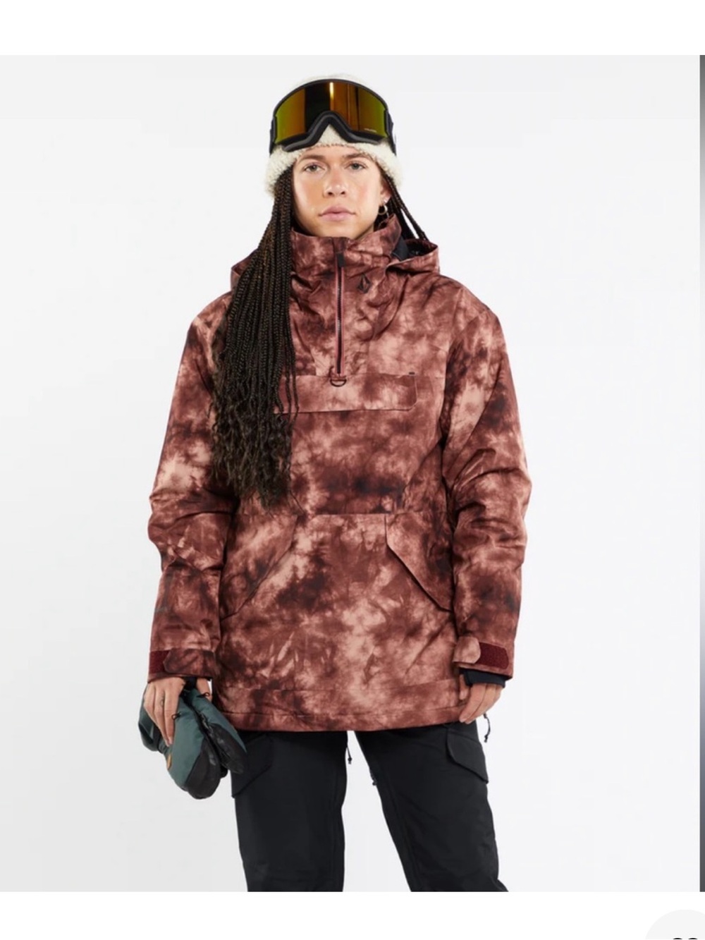 VOLCOM | Women's Tie-Dye Wash Pullover Ski Snowboard GORE-TEX Jacket | (SMALL)